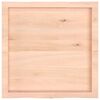 vidaXL Tafelblad natuurlijke rand 60x60x(2-6) cm massief eikenhout