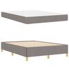 vidaXL Bedframe met matras Taupe 140 x 200 cm Stof