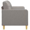 vidaXL Tweezitsbank 140 cm stof taupe