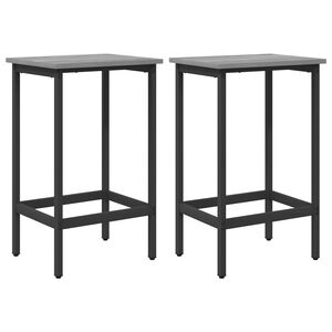vidaXL Barkruk 2 st Grijs Sonoma 40 x 32 x 64 cm Bewerkt hout
