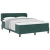 vidaXL Boxspringbed met hoofdeinde Donkergroen 160 x 200 cm Fluweel