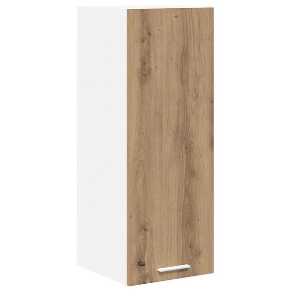 vidaXL Hangkast Ambachtelijke Eik en Wit 30 x 31 x 80 cm Bewerkt hout