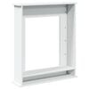 vidaXL Haardombouw 75x20x87,5 cm bewerkt hout wit