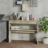 vidaXL Wandtafel 102x30x80 cm bewerkt hout sonoma eikenkleurig