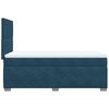 vidaXL Boxspring met matras fluweel blauw 80x200 cm