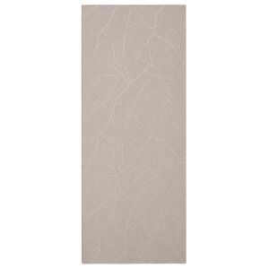 vidaXL Vloerkleed IZA Beige 80 x 200 cm 100% Polyester Laagpolig