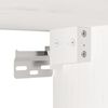 vidaXL Wandkast 45x30x35 cm massief grenenhout wit