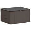 vidaXL Opbergdoos met transparant bovenraam Grijs 43 x 34 x 23 cm