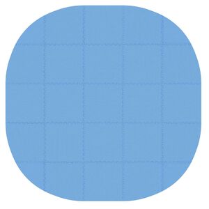 vidaXL Zwembad Grondmat 25 st &Oslash; 292 cm Rond EVA Schuim Blauw