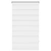vidaXL Zebra rolgordijn 70,9 x 120 cm stofbreedte 66,7 cm wit