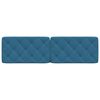 vidaXL Hoofdbordkussen 180 cm fluweel blauw
