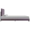 vidaXL Bedframe zonder matras stof taupe 135x190 cm