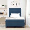 vidaXL Boxspringbed met matras met hoofdeinde Blauw 120 x 200 cm Stof