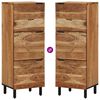 vidaXL Hoge kast Naturel 40 x 33,5 x 110 cm Massief Acaciahout