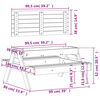 vidaXL Picknicktafel met zandbak voor kinderen grenenhout wasbruin