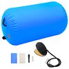 vidaXL Gymnastiekrol met pomp opblaasbaar 100x60 cm PVC blauw