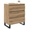 vidaXL Dressoir met lade Artisan Eiken 60 x 35 x 70 cm Bewerkt hout