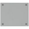vidaXL Magneetbord voor aan de wand 60x50 cm gehard glas wit