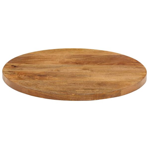 vidaXL Tafelblad rond &Oslash; 60x2,5 cm massief ruw mangohout