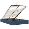 vidaXL Ottoman bed met matras 120x190 cm stof blauw