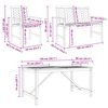 vidaXL Tuin Eetset 4 pcs Bruin Massief acaciahout