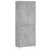 vidaXL Hoge kast 69,5x34x180 cm bewerkt hout betongrijs