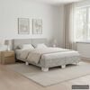 vidaXL Bedframe natuurlijk rattan grijs 160x200 cm
