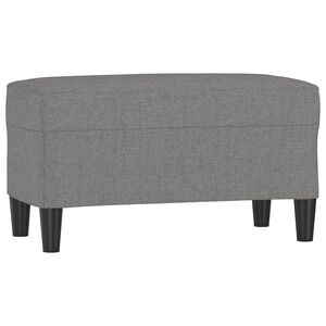 vidaXL Bankje 70x35x41 cm stof donkergrijs