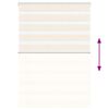 vidaXL Zebra rolgordijn 100x100 cm stofbreedte 95,9 cm marmerbeige