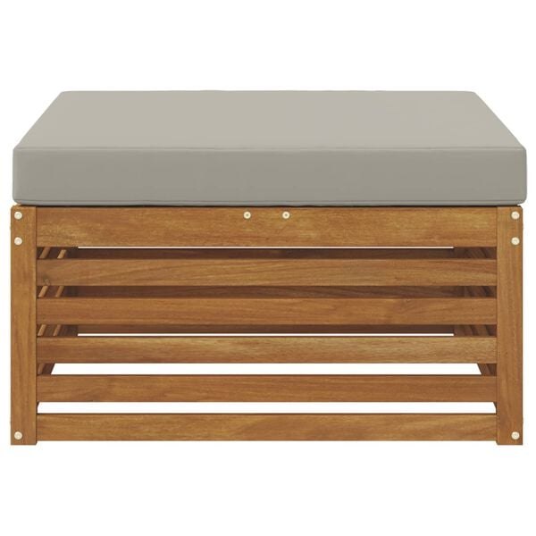 vidaXL Buiten Voetenbank Massief Acaciahout Naturel