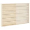 vidaXL Muurdisplaykast met plank Beige 80 x 8,5 x 54 cm Multiplex