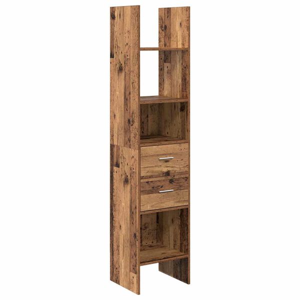 vidaXL Boekenkast Oud hout 40 x 35 x 180 cm Bewerkt hout