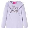 vidaXL Kindershirt met lange mouwen 104 lichtlila