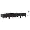 vidaXL Tuin Pot met Irrigatie en Wielen 4 st Zwart 160 x 40 x 28 cm PP
