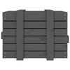 vidaXL Opbergbox 58x40,5x42 cm massief grenenhout grijs