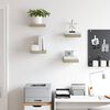 vidaXL Wandschappen zwevend 4 st 23x23,5x3,8 cm MDF eikenkleurig