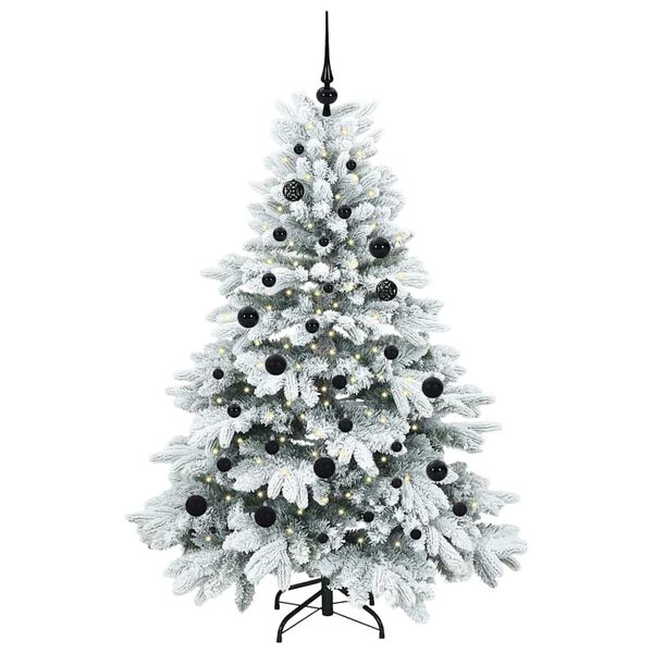 vidaXL Kunstkerstboom met 150 LED met standaard Wit 150 cm PE en PVC