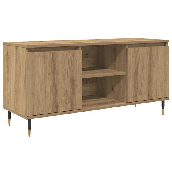 vidaXL TV-kast Artisan Eiken 104 x 35 x 50 cm Bewerkt hout