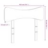 vidaXL Hoofdbord 90 cm massief grenenhout wit