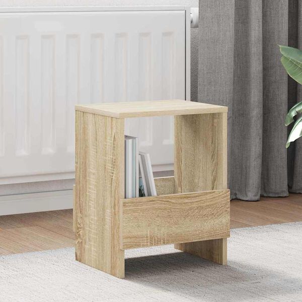 vidaXL Tijdschrift Rek 2 pcs Sonoma Eiken 35 x 30 x 45 cm
