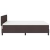 vidaXL Boxspringbed met matras Donkerbruin 140 x 190 cm Stof