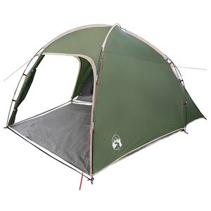 vidaXL Huisje Tent met dak met opslag Groen 370 x 230 x 185 cm taft