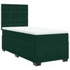 vidaXL Boxspring met matras fluweel donkergroen 100x200 cm
