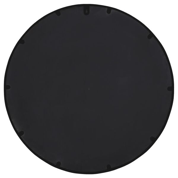 vidaXL Spiegel rond 60x4 cm ijzer zwart