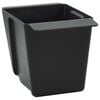 vidaXL Bloembakken voor Euro-pallets 24 pcs Zwart 13,5 x 9 x 9,5 cm