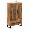 vidaXL Highboard met lade Oud Hout 69,5 x 31 x 115 cm Bewerkt hout