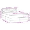vidaXL Boxspring met matras fluweel lichtgrijs 140x220 cm