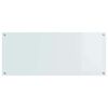vidaXL Keuken Spatscherm Wit 120 x 50 cm gehard glas