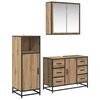 vidaXL Badkamermeubelset met lade 3 pcs Artisan Eiken Bewerkt hout