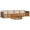 vidaXL Buiten bankenset 5 pcs Naturel Massief Acaciahout